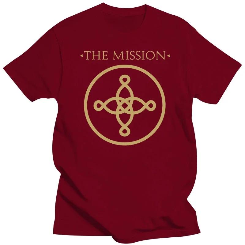 fashion heavyweight Hot Sale Summer Round Collar streetwea THE MISSION UK gothic rock band MISSION band t-shirt  men clothing