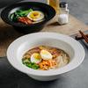 Japanese ceramic straw hat bowl home Lamian Noodles bowl hand-held frontier defence hot salad bowl restaurant wine.