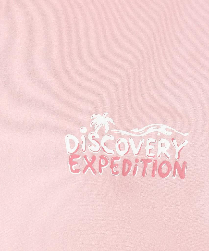 DISCOVERY EXPEDITION Women'S Essential Short Sleeve Crop Cover-Up (L/Pink)