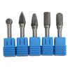 5Pcs Set Rotary Burrs Set 6x10mm Tungsten Carbide Bits for Polishing Grinding Engraving DrillingACDFG