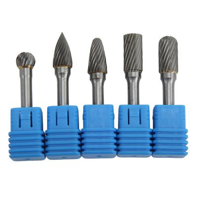 5Pcs Set Rotary Burrs Set 6x10mm Tungsten Carbide Bits for Polishing Grinding Engraving DrillingACDFG