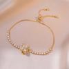 Necklace Women's Japanese and Korean Rotating Micro Inlaid Zircon Rotating Fashion Set Clavicle Chain Necklace Jewelry