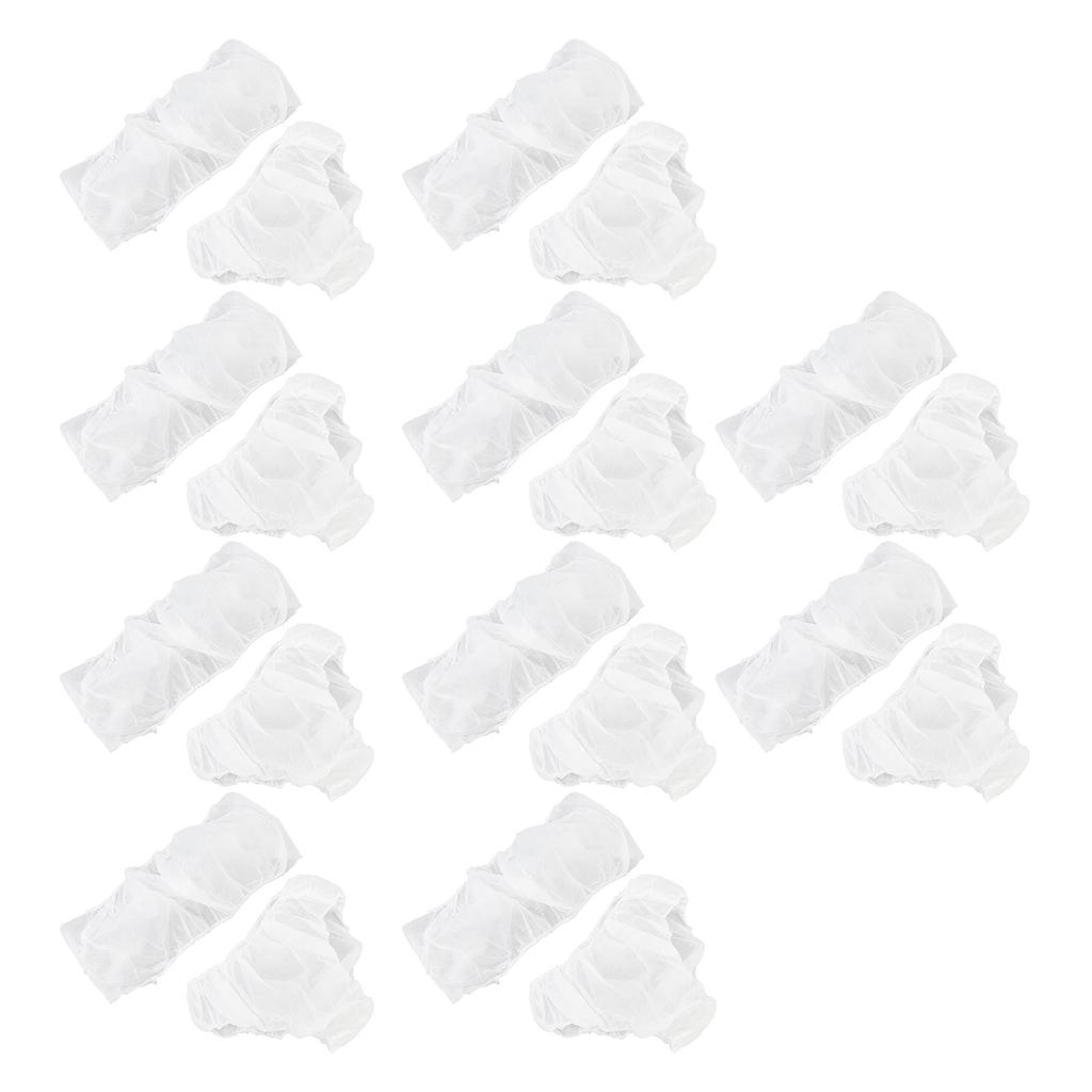 10set Disposable Bras and Panties Breathable Multifunctional Salon Top Garment Underwear for SPA Sauna White