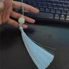 Imitation White Jade Lotus Tassel Pendant Chinese Knot Tassel Tassels Chinese Style Bookmark Fan Pendant Clothing Accessories