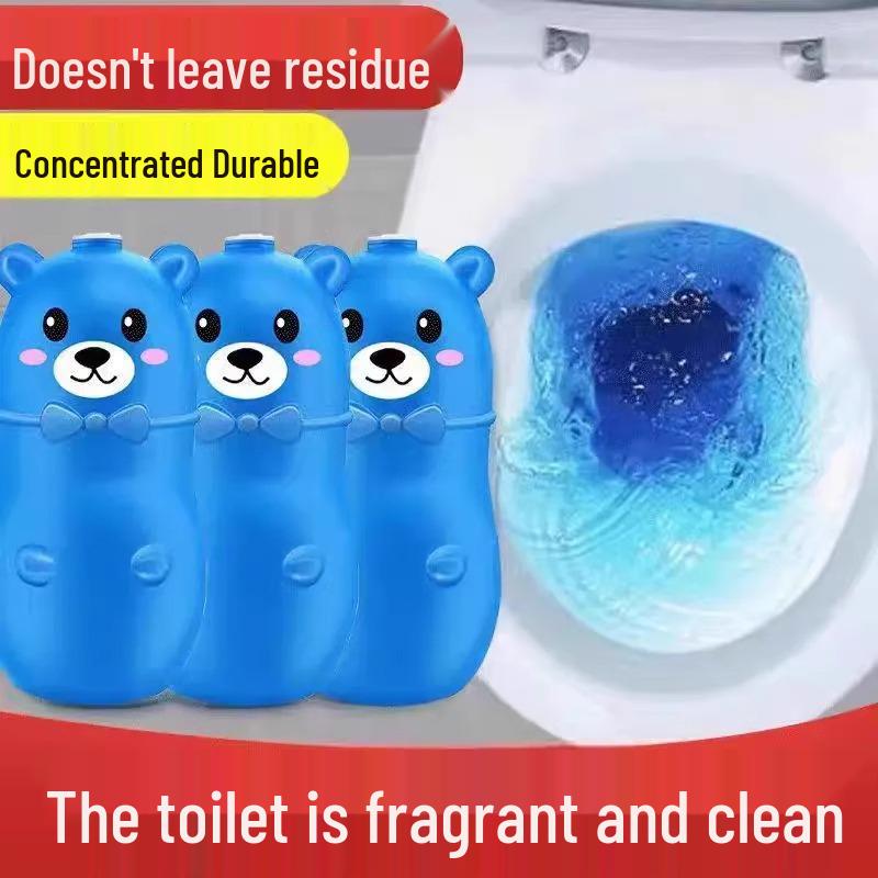 

Синий медвежонок-пузырь чистящее средство для унитаза для дезодорации и устранения запахов Non-residue Fresh Deodorization - 5 Bottles