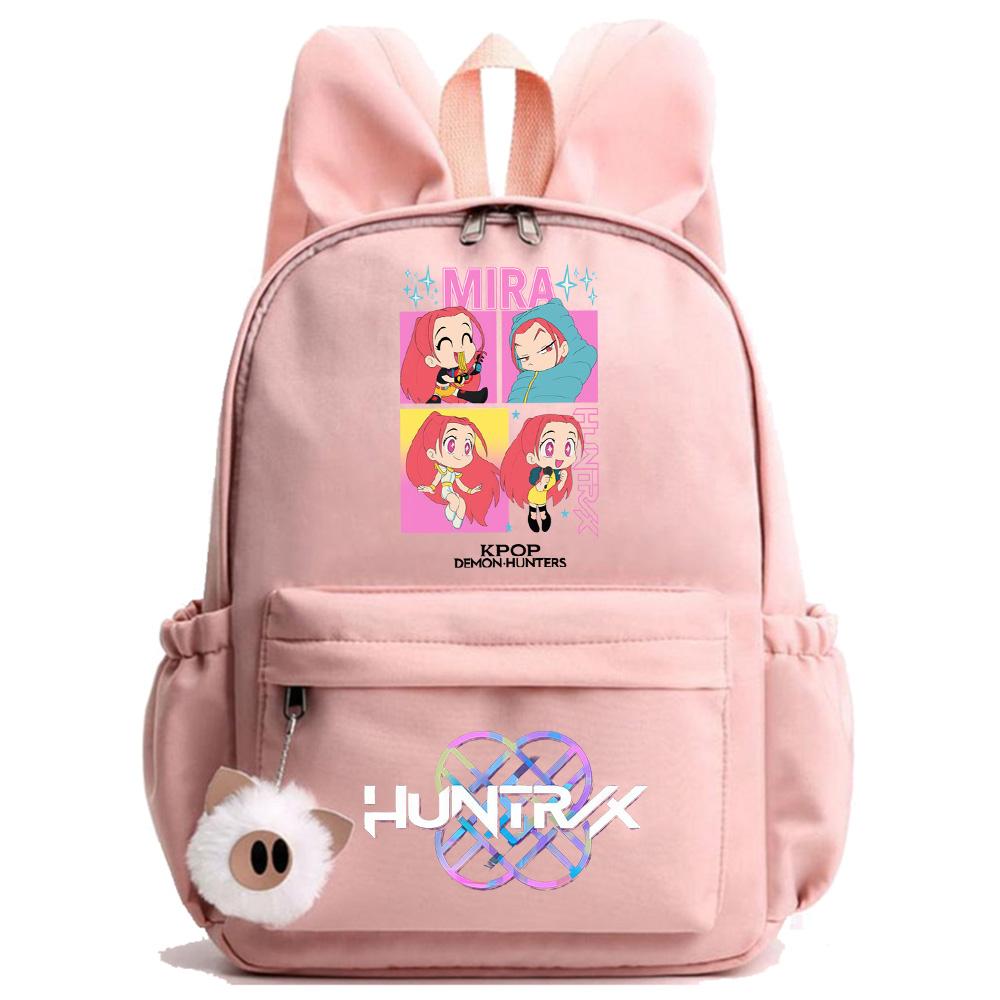Anime K-Pop Printed Waterproof Backpack Student Teenager Bookbag for Boy Girl Bookbag Schoolbag Women Large Capacity Travel Bag Kid Gift Mochila