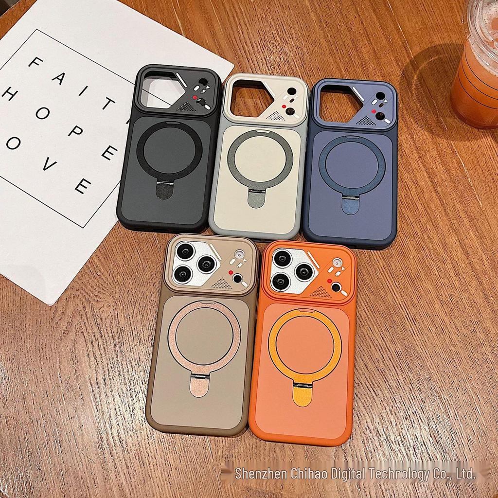 Custodia iPhone 17 Pro Max Magnetica Colorata Mecha Opaca Antiurto con Sensazione al Tatto Apple 16