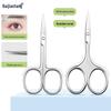 Stainless Steel Beauty Scissors: Round Head Makeup, Eyebrow, and Nose Hair Trimming Tool