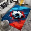 Colorful Soccer Ball Design Rug for Bedroom or Living Room Decor Suitable for Use As an Anti-slip for Living Room Bedroom Sofas