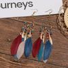 with Tassel Long Tassel Earrings Alloy Ethnic Style Earrings New Trendy Earrings