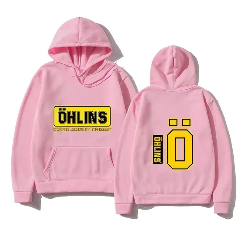 Autumn and Winter Warm Hoodies Motorcycle Sports Racing Ohlins Long Sleeve Warm Sweatshirts Men's and Women's Hoodies Gift