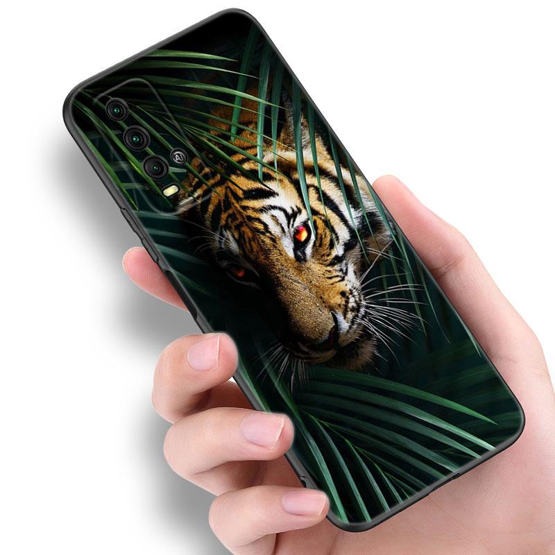 Animal Fox Wolf Flowers Phone Case For Xiaomi Redmi Note 5 6 9T K20 K40 K50 Pro 7A 8A 9A 9C 9i 10A 10C A1 S2 TPU Black Cover