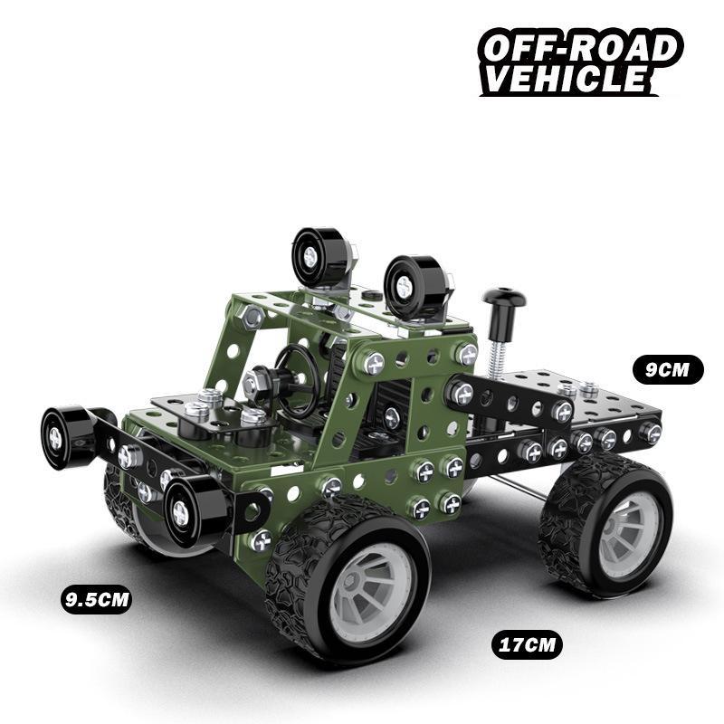Stem Constructing Toys Ideal For Boys Age 8+Off-road Vehicle Series KidsMetal Building Learning-Focused Blocks