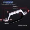 304 Stainless Steel Heavy Duty Pull Handle for Industrial Doors and Windows