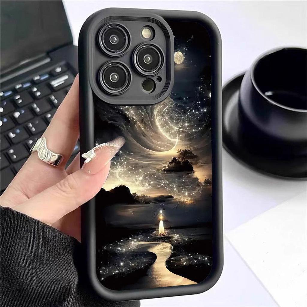 Starlight Road Grooved Black Case for iPhone 15/16/17 Pro Max