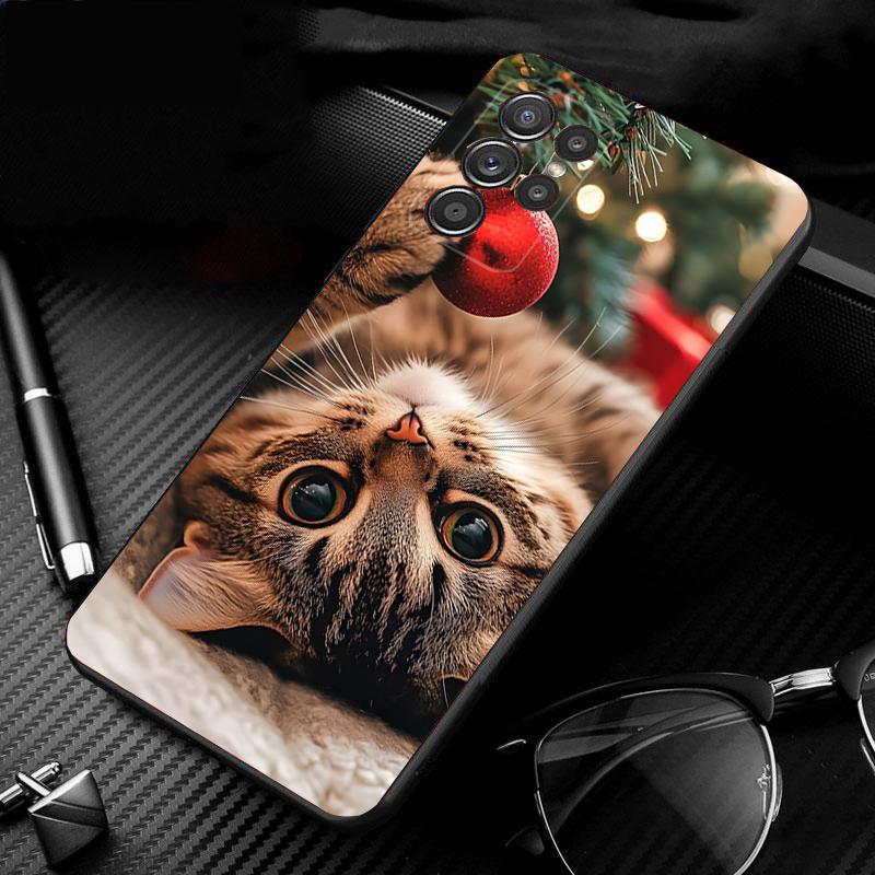 Phone Case For Samsung Galaxy S25 S24 S23 S22 S21 Ultra S24 S23 S22 S21 S25 Plus S24 S25 FE Christmas Ball Tree