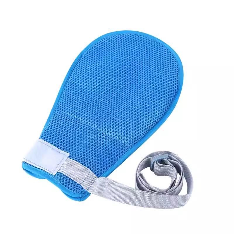 Elderly Anti-Scratch Restraint Gloves with Zipper for Safe Wrist Fixation