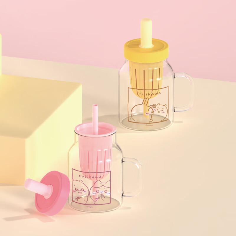 MINISO Chiikawa Handle Glass Cup