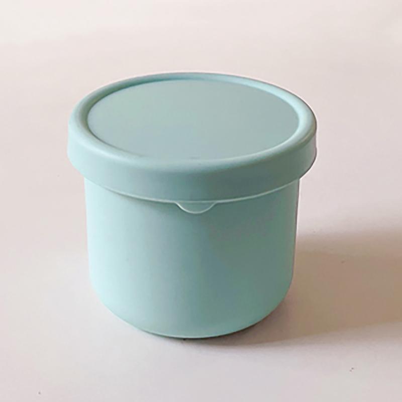 250Ml Lunch Box For Kids Salad Dressing Container Non-Stick Silicone Lunch Box With Lid Reusable Bento Box Ice Cube Mold