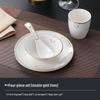 Hotel Restaurant Ceramic Tableware Set: Plates, Bowls, Cutlery, Chopsticks for Private Rooms - 7 or 8 Pieces