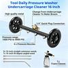 Pressure Washer Undercarriage Cleaner 1/4 Quick Connect with Extension Wands Water Broom Foam Cannon for Washing Car Garden