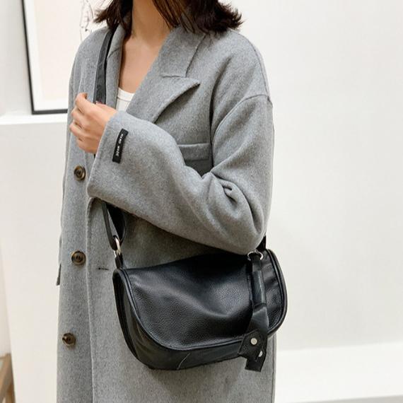 Genuine Leather Bag Women's Soft Leather Crossbody Bag Large Capacity Fashion All-in-one Middle-aged Women's Bag Single Shoulder Mom Bag