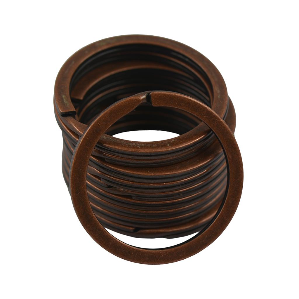 32mm Flat Split Rings Jump Keyrings Connectors Craft Findings Pack of 10Pcs