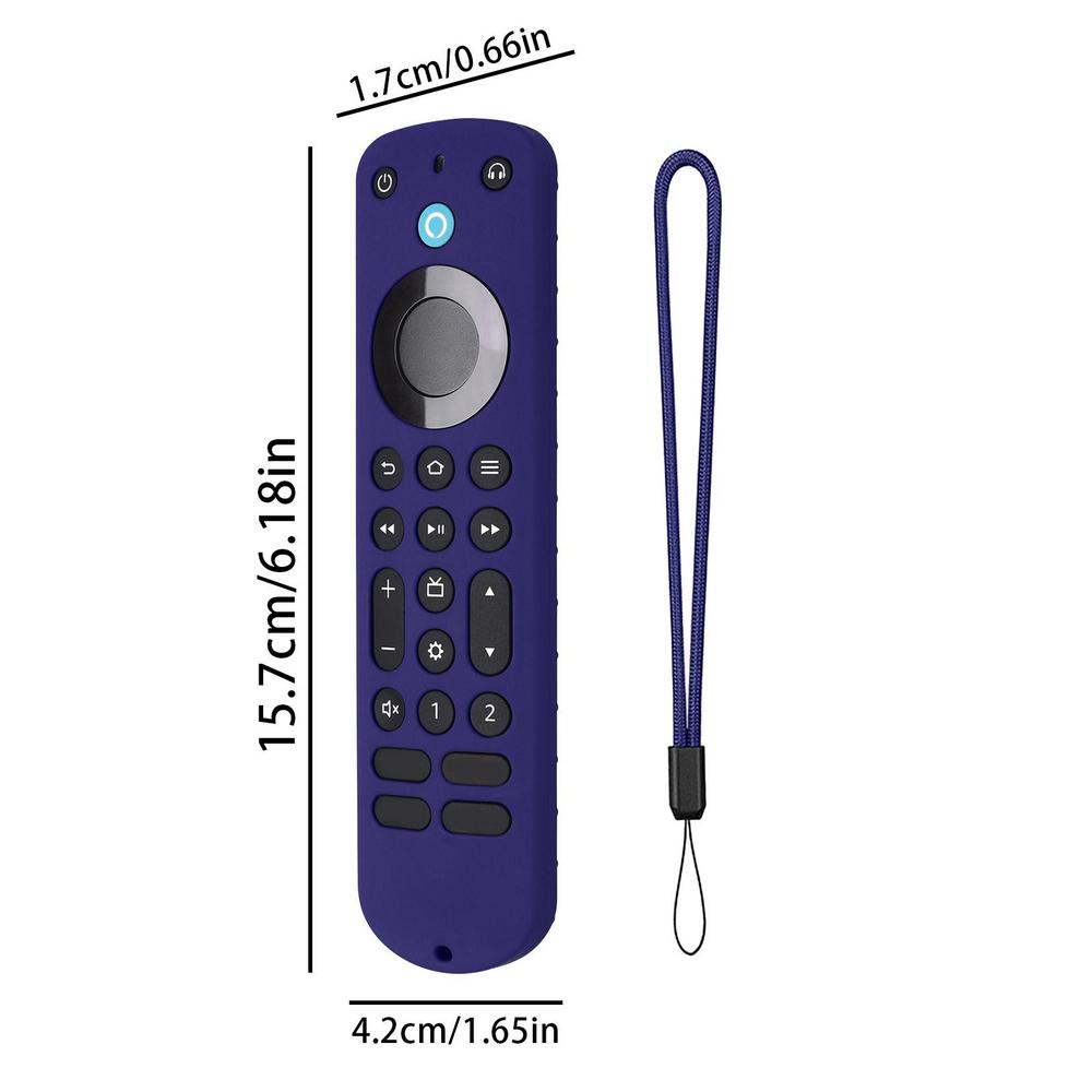 Silicone Remote Contro Case ForAlexa Voice Remote Pro Smart TV Accessories Shockproof Non-slip Protective Cover Remote Shell