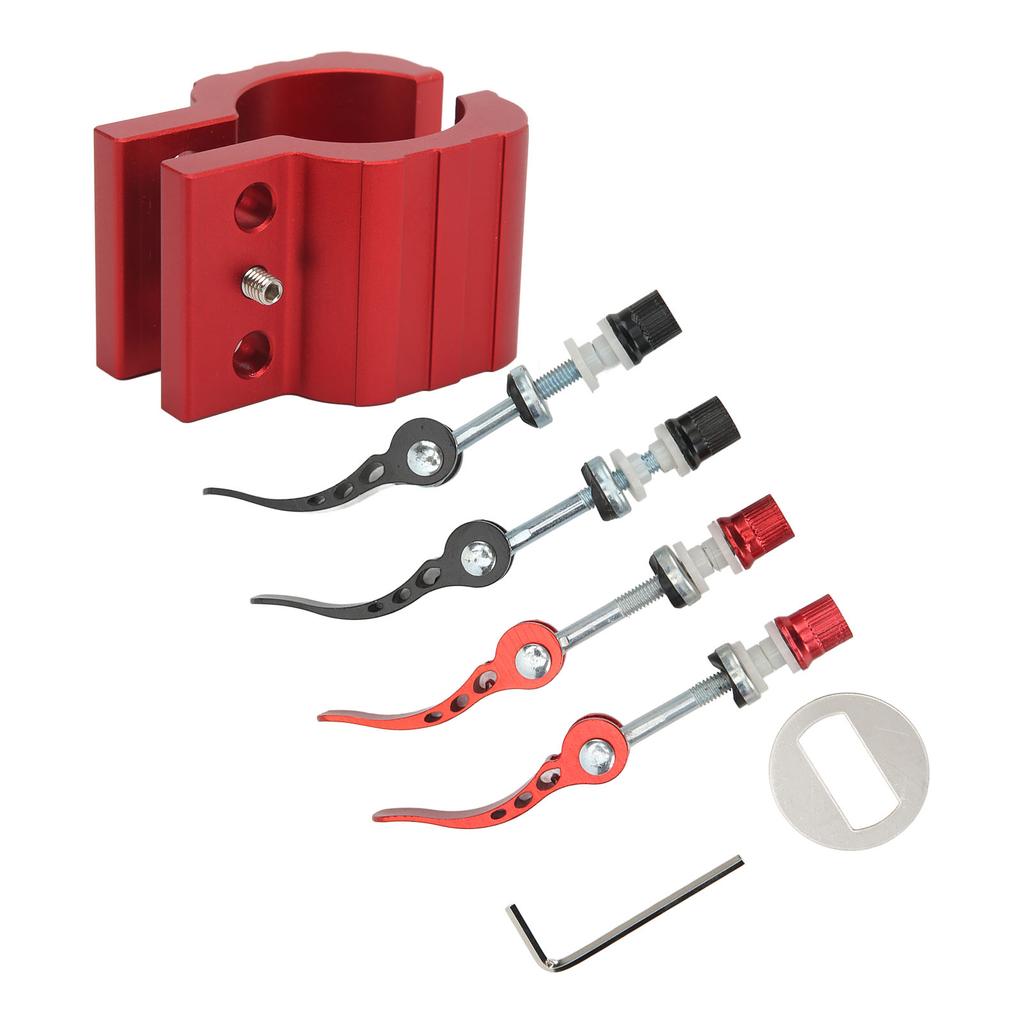 Klappklemme Elektroroller Robuster Schlossaufsatz Passend für ZERO 8X 10X 11X Elektroroller Rot