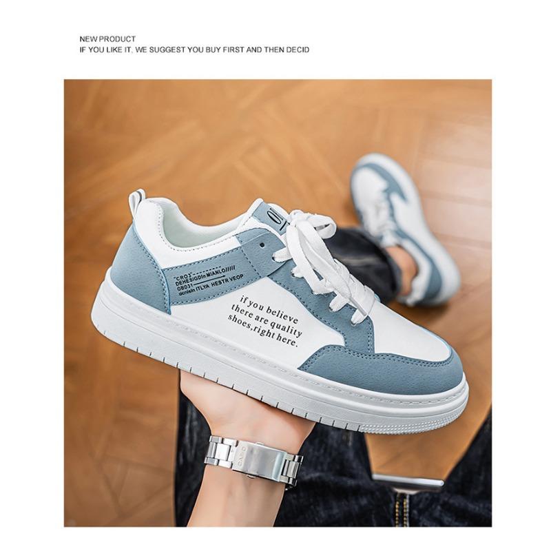 Men S Breathable Casual White Sneakers Trendy Versatile Sports Board Shoes