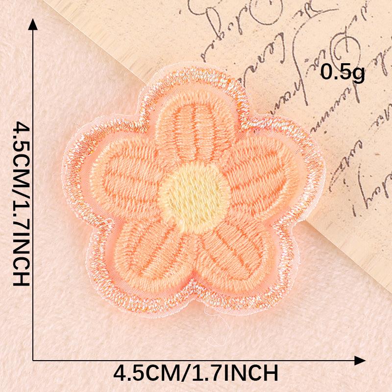 Computer Embroidery Label Flower Diy Hand Account Accessories Accessories Patch Cloth Sticker Brooch Jewelry Hair Accessories Embroidery Sticker