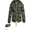 Womens Lightweight Hooded Zip-Up Jacket Hiking Outdoor Rain Protection Sport Casual Wear