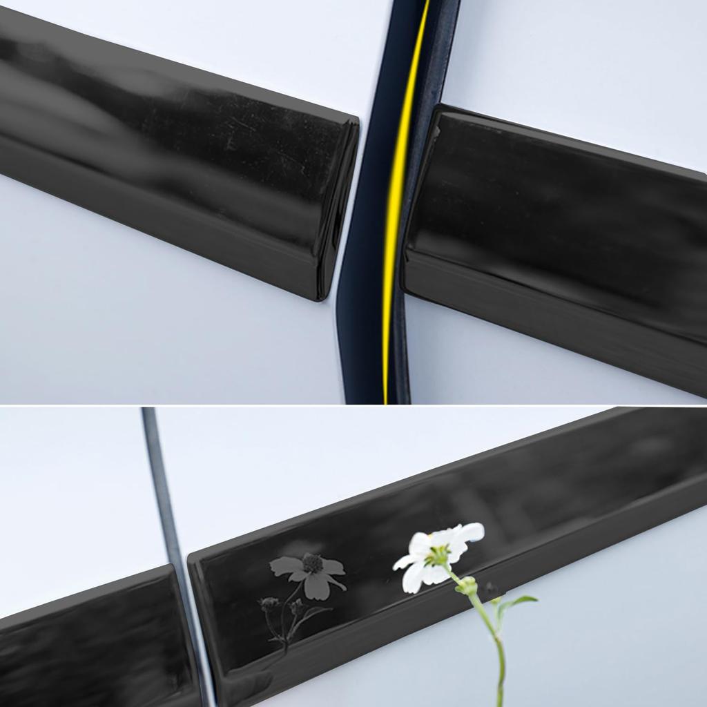 New Outlander PHEV GN0W Compatible Side Door Molding Door Trim Garnish Side Door Garnish Under Molding Accessory Exterior Custom Parts Piano Black 4P