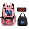 Trend Stranger Things Children'S Backpack Combination Three-Piece Male And Female Versatile Student School Bag