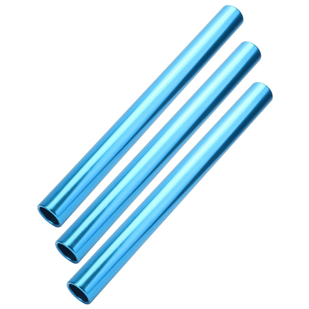 3 Stück Aluminiumlegierung Galvanisierung Staffelstäbe Leichtathletik Sprint Wettkampfstäbe