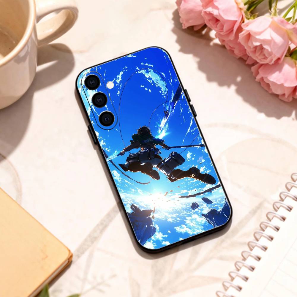 Cool Attack on Titan Freedom   phone Case For Samsung Galaxy A73,A72,A71,A70,A53,A52,A51,Others Soft Black Shell