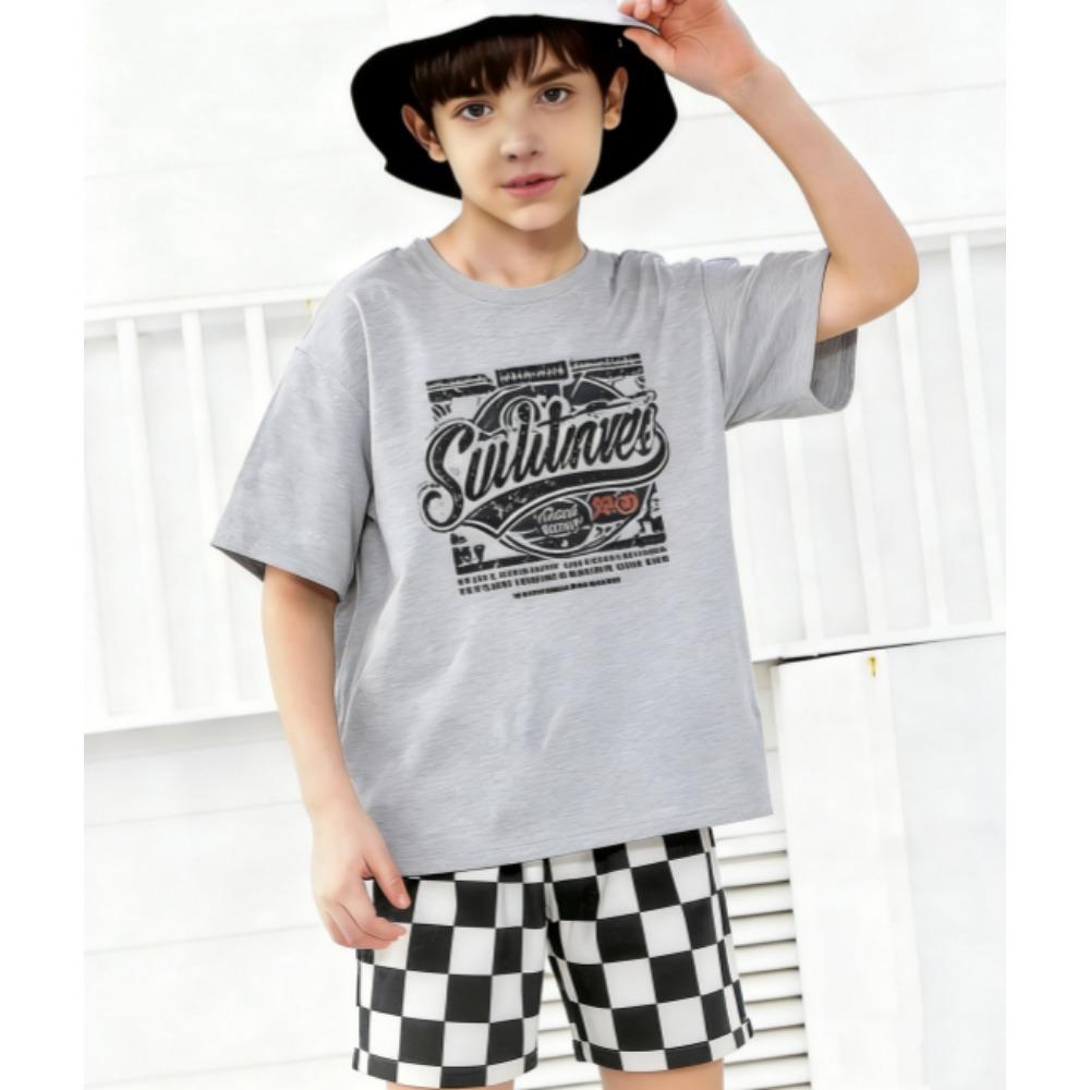 Cartoon 67 Printed Kids T-shirt and Shorts 2 Piece Set Summer Casual Outfit for Boys and Girls Kids Clothing