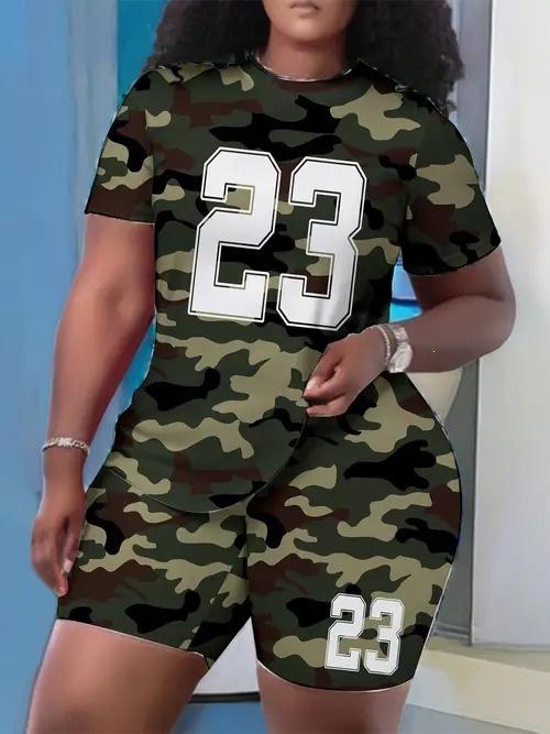 1116 new European and American casual fashion trend high-quality short-sleeved T-shirt shorts set