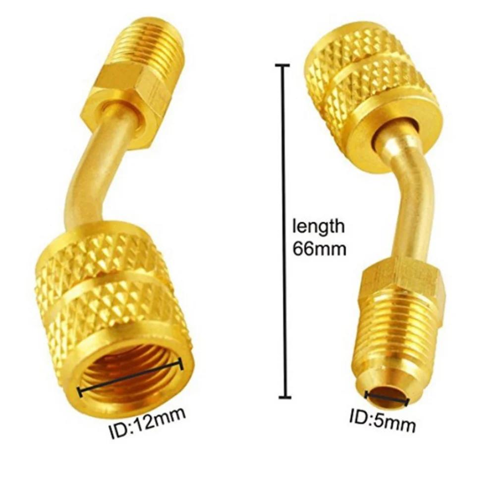 Adapter für Mini-Split-Klimaanlage 5/16" Innengewinde Schnellkupplungen 1/4" Außengewinde Kanallose Mini-Split-Systeme Voll drehbarer Kopf