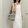 Woven Bag for Women Casual Underarm Bucket Bag Large-capacity Commuter Single-shoulder Bag Casually