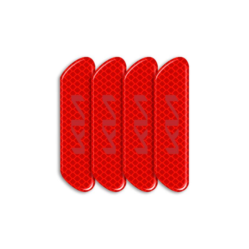 4PCS Car Door Safety Warning Reflective Mark 3D Sticker Car Styling For Kia Ceed Sorento Sportage Niro Optima Picanto Rio Morning Forte K8