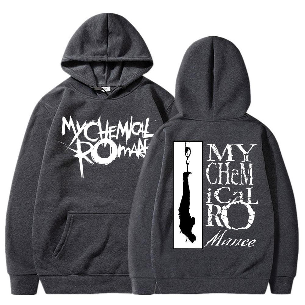 Retro My Chemical Romance Rock Band Hoodies Men's Fashion Hip Hop Gothic Sweatshirt Fleece Oversized Streetwear