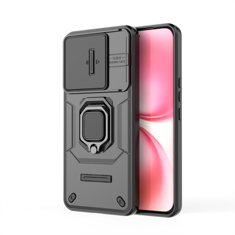 Shockproof Case For Vivo T4 Pro Case For Vivo T4 Pro Ring Holder Magnetic Back Cover For Vivo T4 Pro Push Window Case 6.77 inch