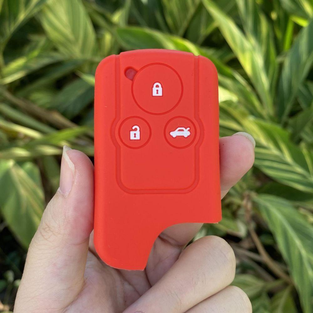 

3 Button Silicone Car Key Cover Case for Honda Accord SPIRIOR Odyssey Civic Crv Crosstour Genuine Fit Shuttle Freed Spike Hybrid красный