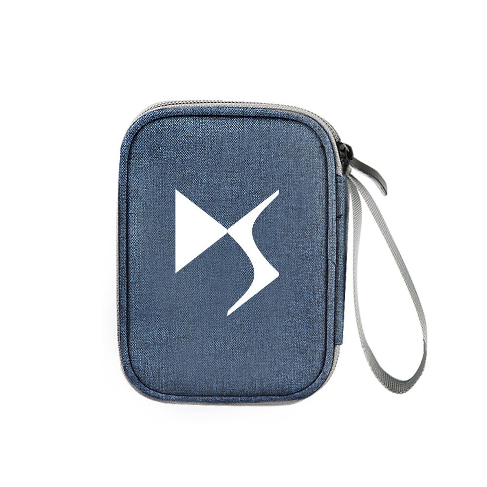 Car Portable Storage Bag Carry Lighter Data Cable Bank Truck Key For Citroen C4 C3 C5 C1 C2 Berlingo Celysee Cactus Picasso Saxo