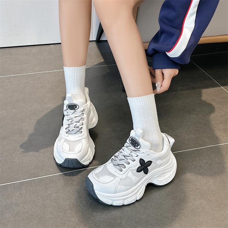 

Platform dad shoes women s mesh trendy brand breathable casual sports small man 35