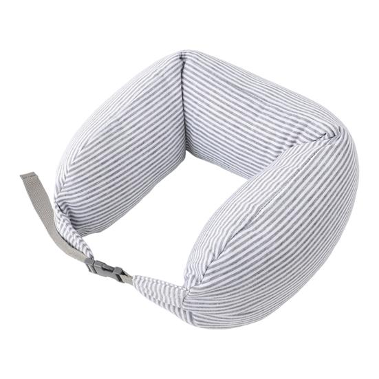 Cuscino da viaggio con supporto per il collo con cerniera nascosta, super morbido, traspirante, regolabile, imbottito, a forma di U