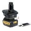 Dewalt DCB201 Adapter for Dewalt and Milwaukee 18V Batteries (DM18D) Black