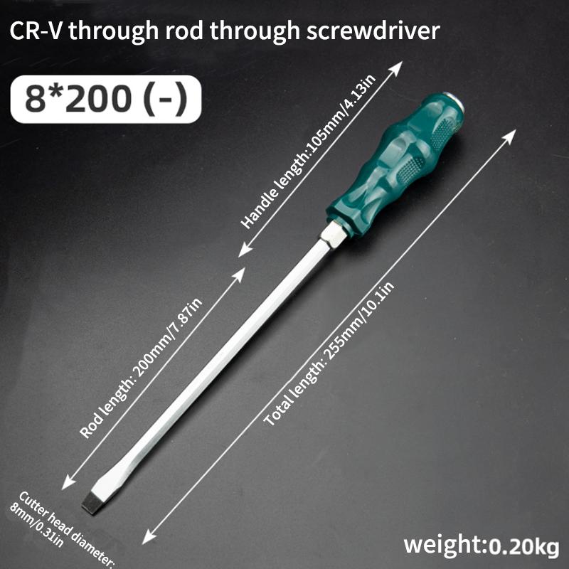 Super Hard High Manganese Steel Impact Screwdriver - Extended Heavy-Duty Bit for Auto & Woodworking Repairs