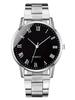 2PCS minimalist alloy Roman Men and women quartz expression pair watch set as a gift for lovers